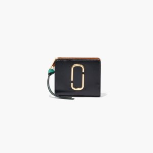 Marc Jacobs Snapshot Mini Compact Wallet μαυρα πορτοκαλι Πολύχρωμο | 97BOALRQW