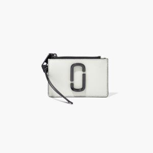 Marc Jacobs Snapshot Top Zip Multi Wallet μαυρα ασπρα | 19VRQAEUJ