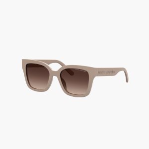Marc Jacobs Square Sunglasses Μπεζ | 82JUWDLOV