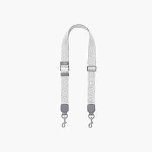 Marc Jacobs Thin Outline Logo Webbing λουρακια γκρι Πολύχρωμο | 04UIOYVDH