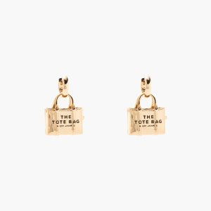 Marc Jacobs Tote Bag Earrings ανοιχτο χρυσο χρωμα | 36JBHNGIP