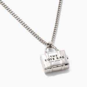 Marc Jacobs Tote Bag Necklace ανοιχτο ασημι | 26EOIVAGU