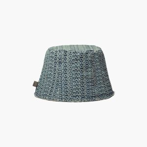 Marc Jacobs Washed Monogram Denim Bucket Hat πορτοκαλι μπλε | 46EBVQZPG