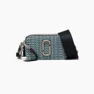 Marc Jacobs Washed Monogram Denim Snapshot πορτοκαλι μπλε | 98RGABDQH