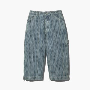 Marc Jacobs Washed Monogram Oversized Denim κοντο πορτοκαλι μπλε | 31DNLMUSG