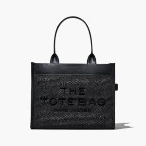 Marc Jacobs Woven DTM Large Tote Bag μαυρα | 56GQHRMAE