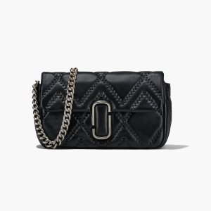 Marc Jacobs Καπιτονέ δερματινα J Marc Large Shoulder Bag μαυρα | 64ROIUZTN