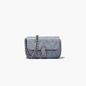 Marc Jacobs Καπιτονέ δερματινα J Marc Mini Bag γκρι | 01TNGDVAY
