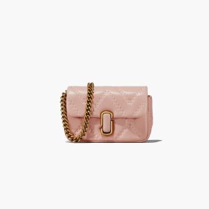 Marc Jacobs Καπιτονέ δερματινα J Marc Mini Bag ροζ | 31NCMKAFY