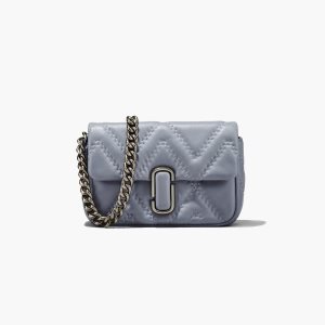 Marc Jacobs Καπιτονέ δερματινα J Marc Shoulder Bag γκρι | 17SXWZRFN