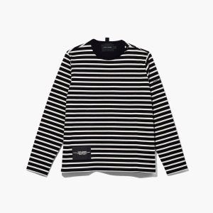 Marc Jacobs Ριγέ T-Shirt μαυρα Πολύχρωμο | 40DITLBOS