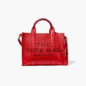 Marc Jacobs δερματινα Medium Tote Bag κοκκινα | 91MCAFZWV