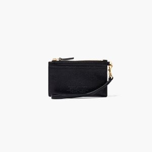 Marc Jacobs δερματινα Top Zip Wristlet μαυρα | 84JLWDBXO