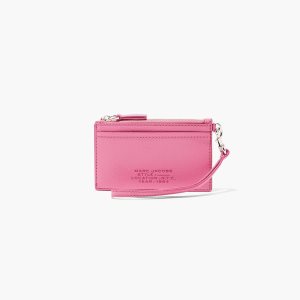 Marc Jacobs δερματινα Top Zip Wristlet ροζ | 94DOSPTAJ