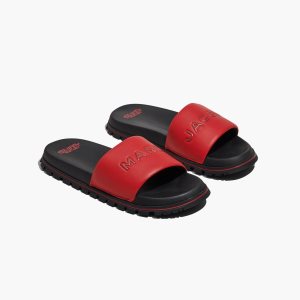 Marc Jacobs δερματινα παντοφλεσ κοκκινα | 93VLUJKBX